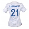 Damen Fußballbekleidung Frankreich Lucas Hernandez #21 Auswärtstrikot WM 2022 Kurzarm